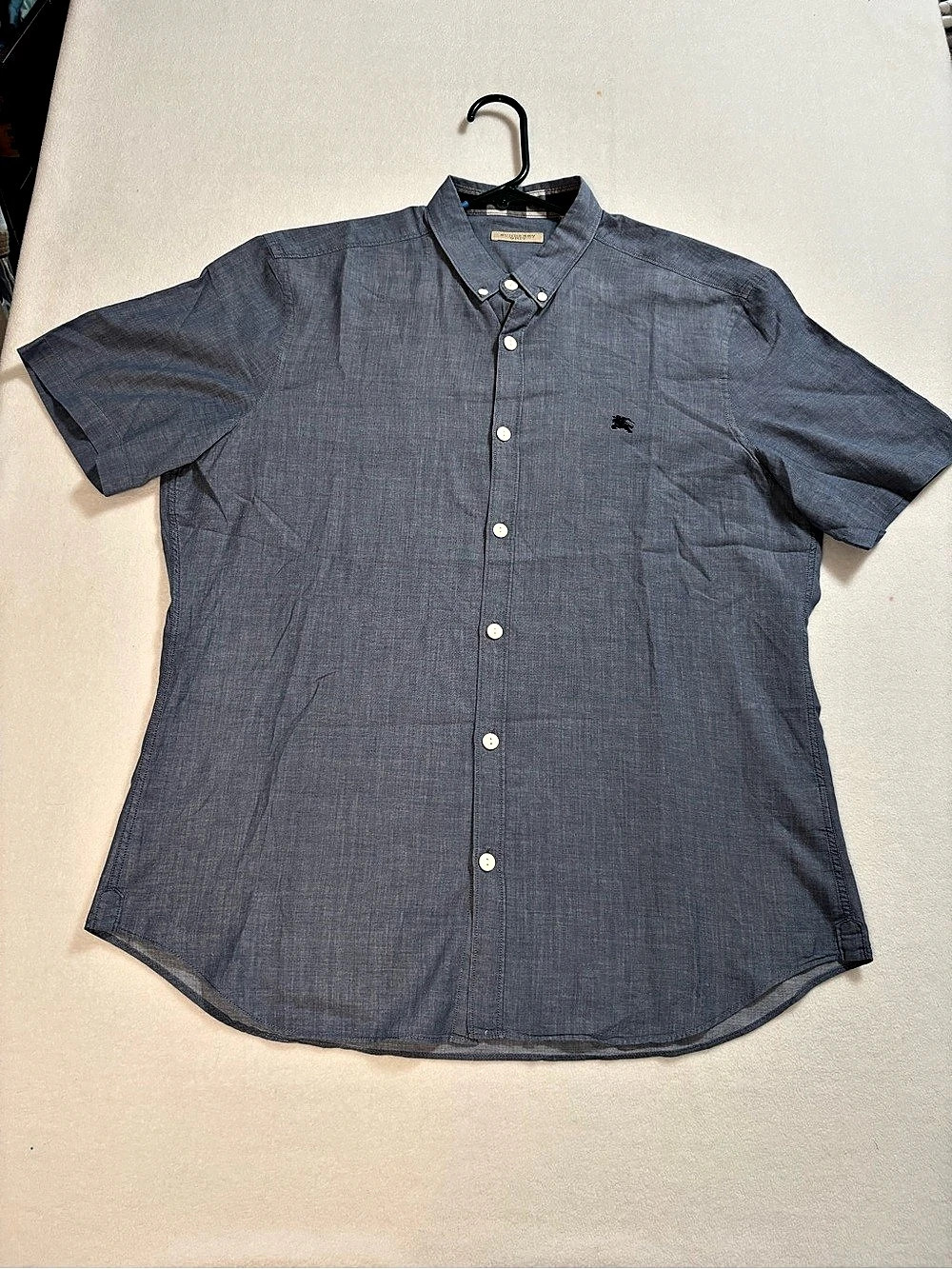 Burberry Men's Cotton Button Down Shirt L